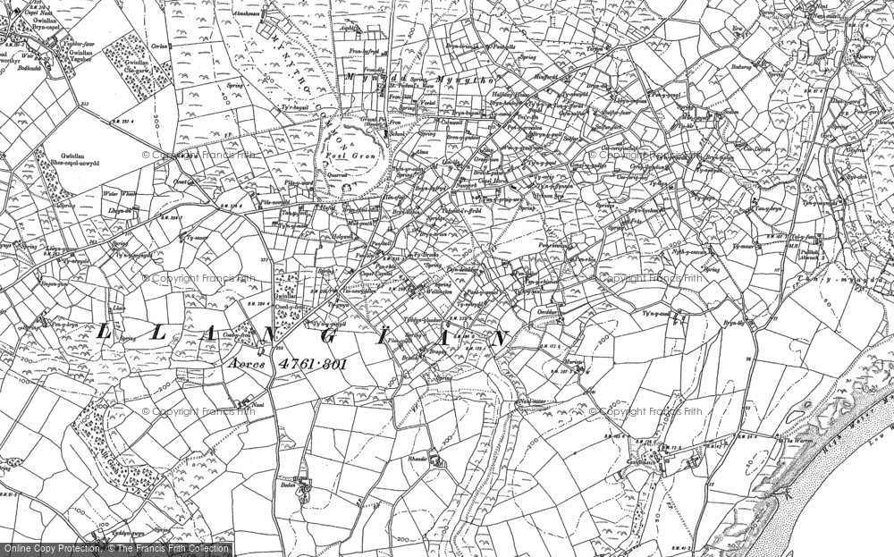 Old Map of Mynytho, 1888 - 1899 in 1888