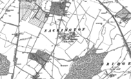 Old Map of Nackington, 1896
