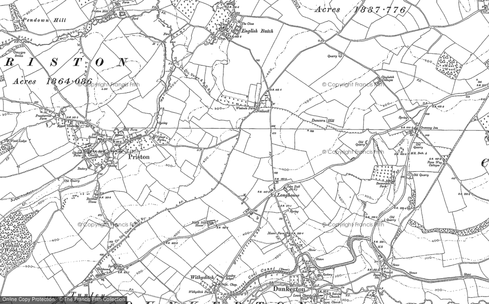 Old Map of Nailwell, 1883 - 1884 in 1883