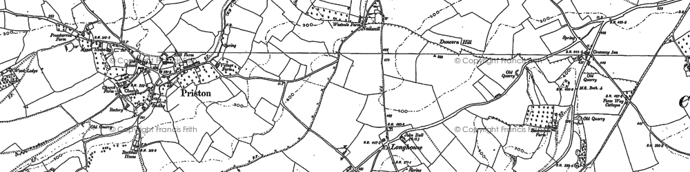 Old map of Nailwell in 1883