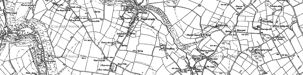 Old map of Nanternis in 1904