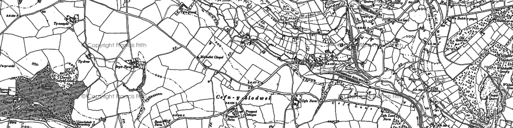 Old map of Nantmawr in 1874