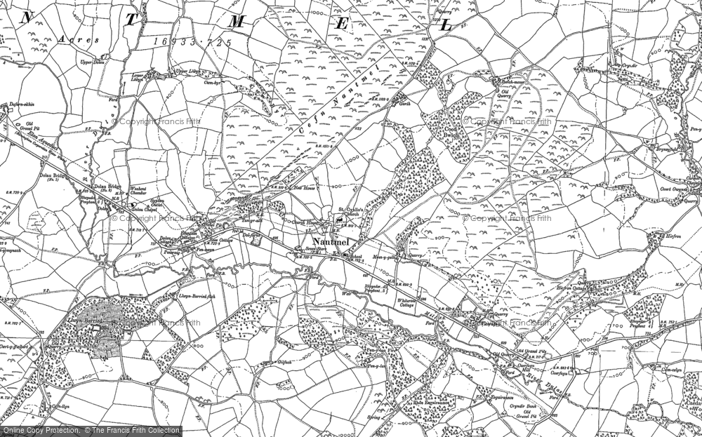 Old Map of Nantmel, 1887 - 1902 in 1887