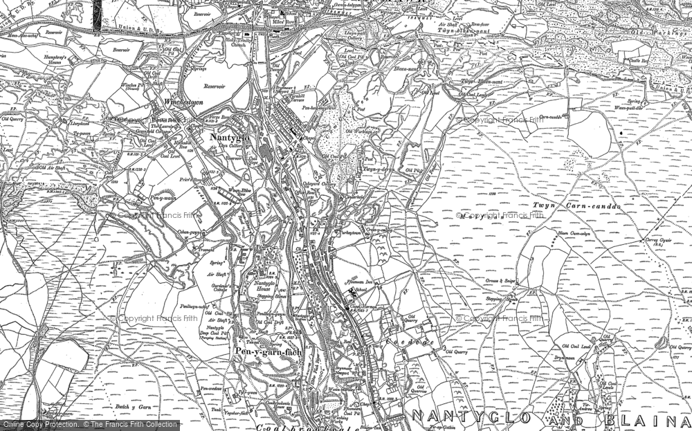 Old Map of Nantyglo, 1879 - 1903 in 1879