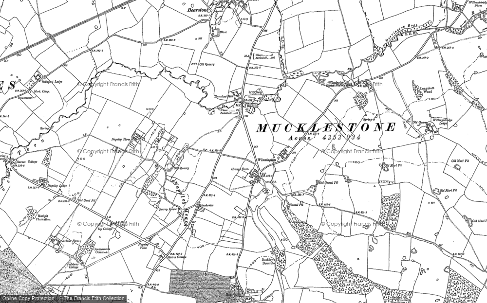 Old Map of Napley Heath, 1879 in 1879