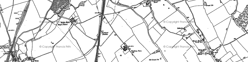 Old map of Napsbury Park in 1895