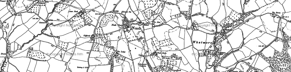 Old map of Whatmore in 1883