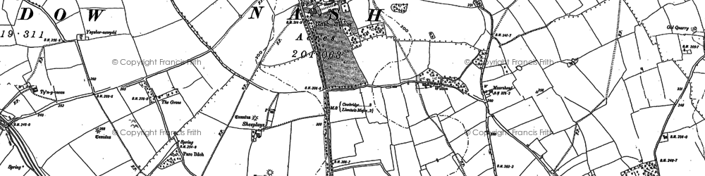 Old map of Nash Manor in 1897