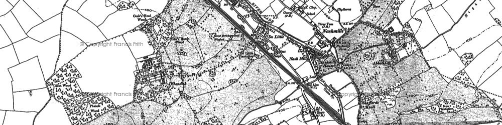 Old map of Nash Mills in 1896