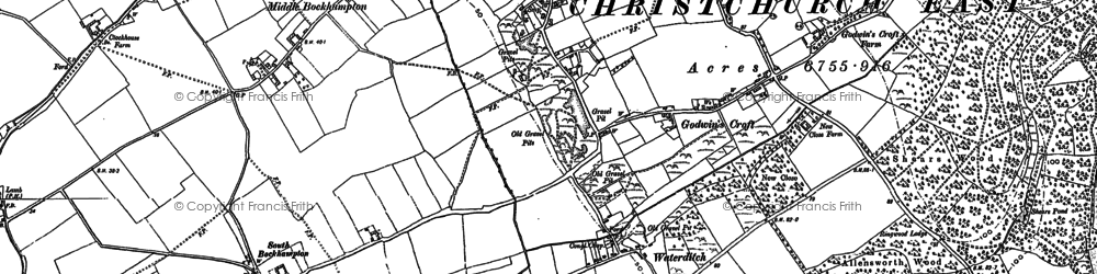 Old map of Godwinscroft in 1896