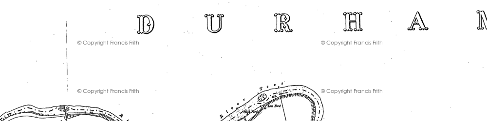 Old map of Neasham in 1881