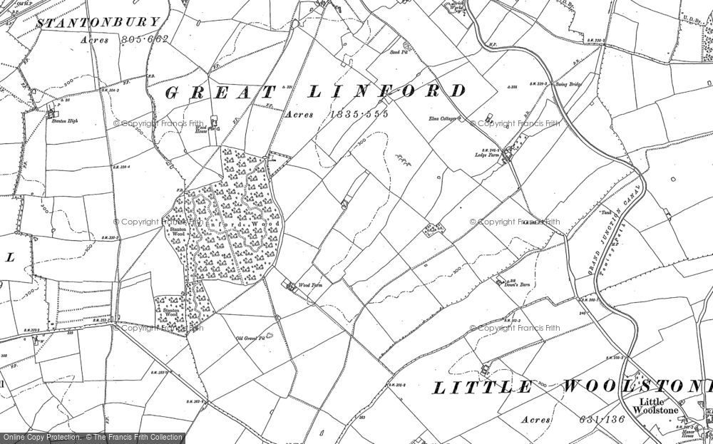 Old Map of Neath Hill, 1924 in 1924