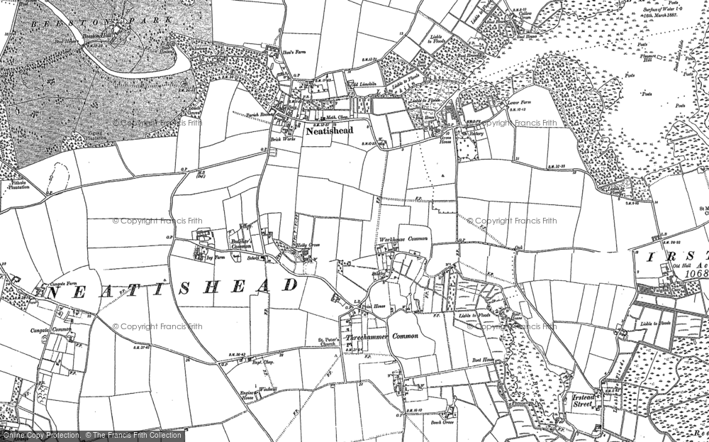 Old Map of Neatishead, 1880 - 1905 in 1880