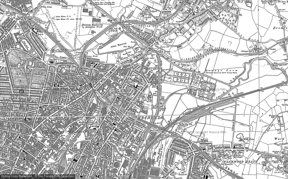 Old Map of Nechells, 1888 - 1902 in 1888