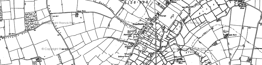 Old map of Needham in 1903