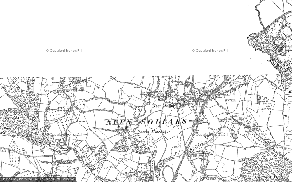 Old Map of Neen Sollars, 1902 in 1902