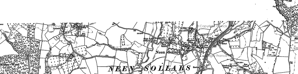 Old map of Neen Sollars in 1902