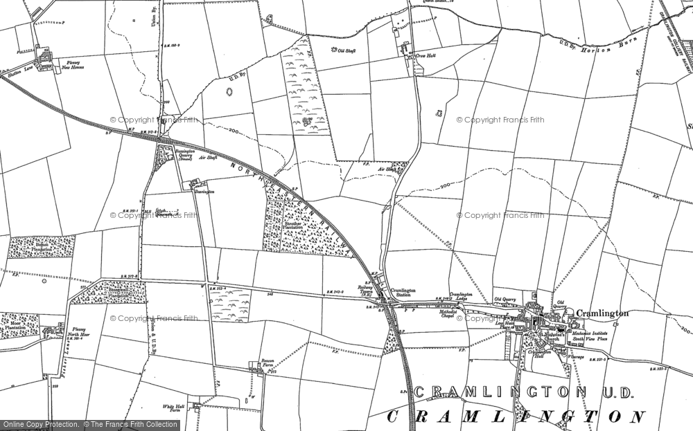 Old Map of Nelson Village, 1896 in 1896