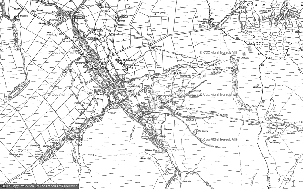 Old Map of Nenthead, 1898 - 1947 in 1898