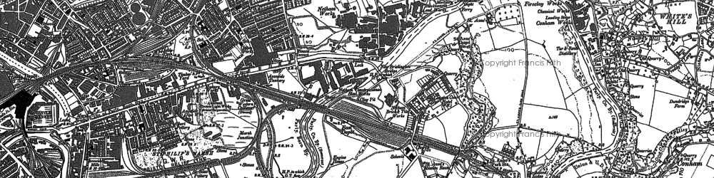 Old map of Netham in 1902