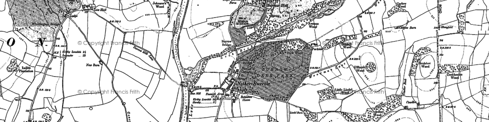 Old map of Nether Burrow in 1910