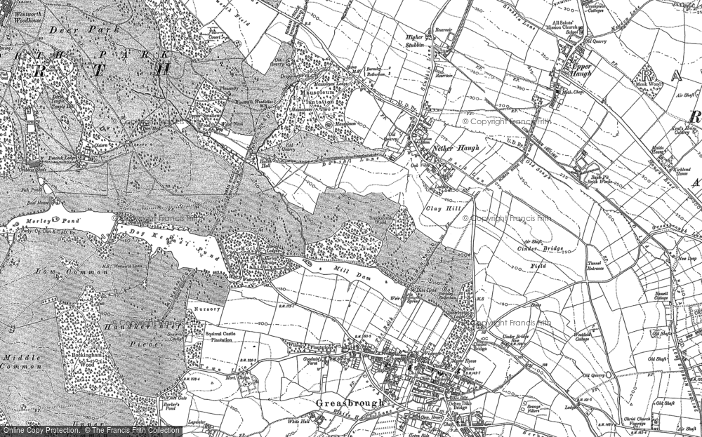 Old Map of Nether Haugh, 1890 in 1890