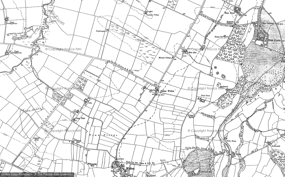 Old Map of Nether Welton, 1899 in 1899