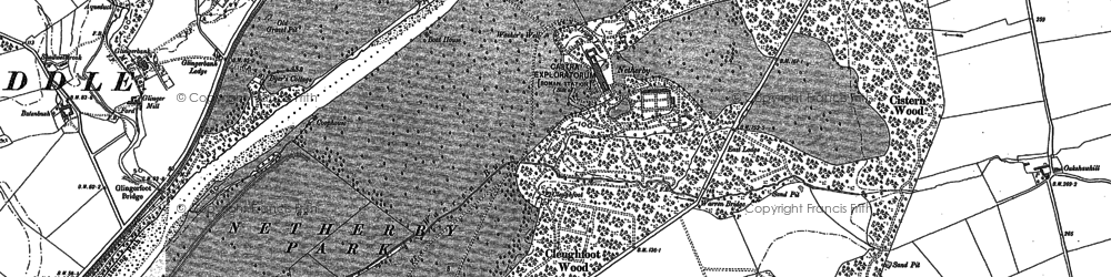 Old map of Netherby in 1900