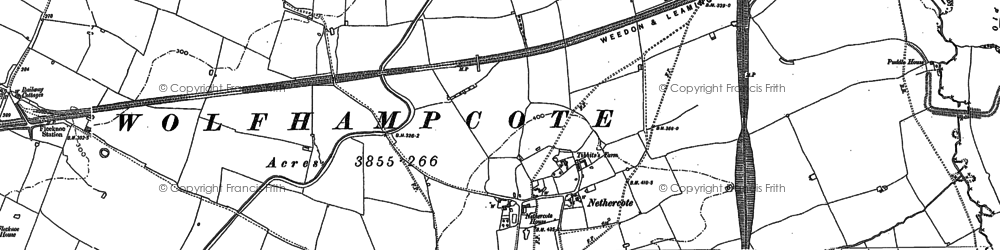 Old map of Nethercote in 1899
