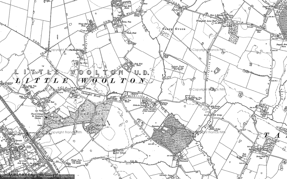 Old Map of Netherley, 1891 - 1905 in 1891