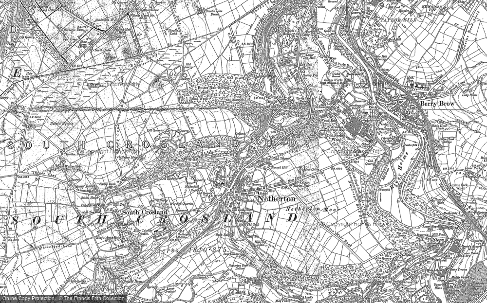 Old Map of Netherton, 1888 - 1891 in 1888