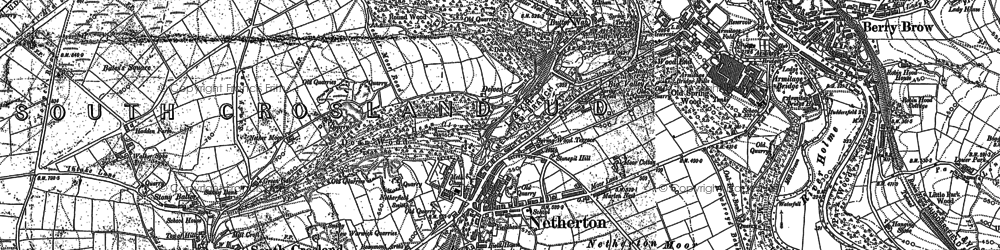 Old map of Netherton in 1888
