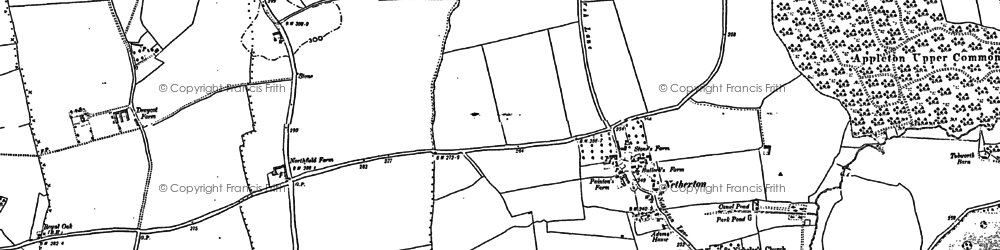 Old map of Appleton Lower Common in 1898