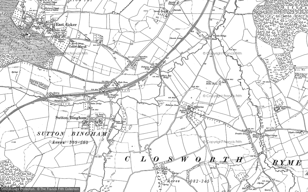 Old Map of Netherton, 1901 in 1901