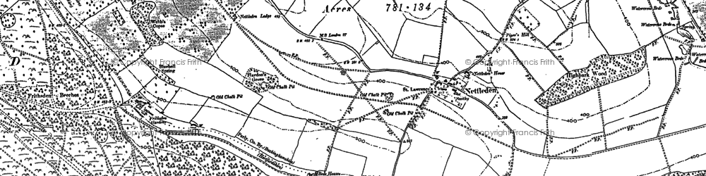Old map of Nettleden in 1897