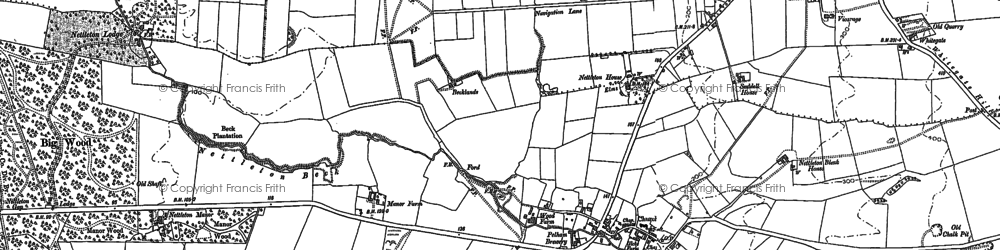 Old map of Nettleton in 1886