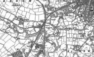 Old Map of Nevilles Cross, 1895