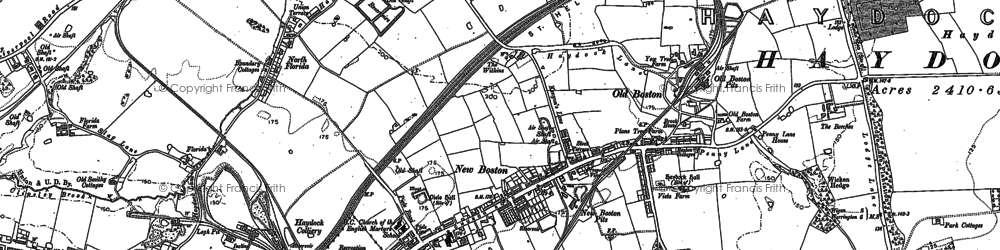 Old map of Blackbrook in 1891