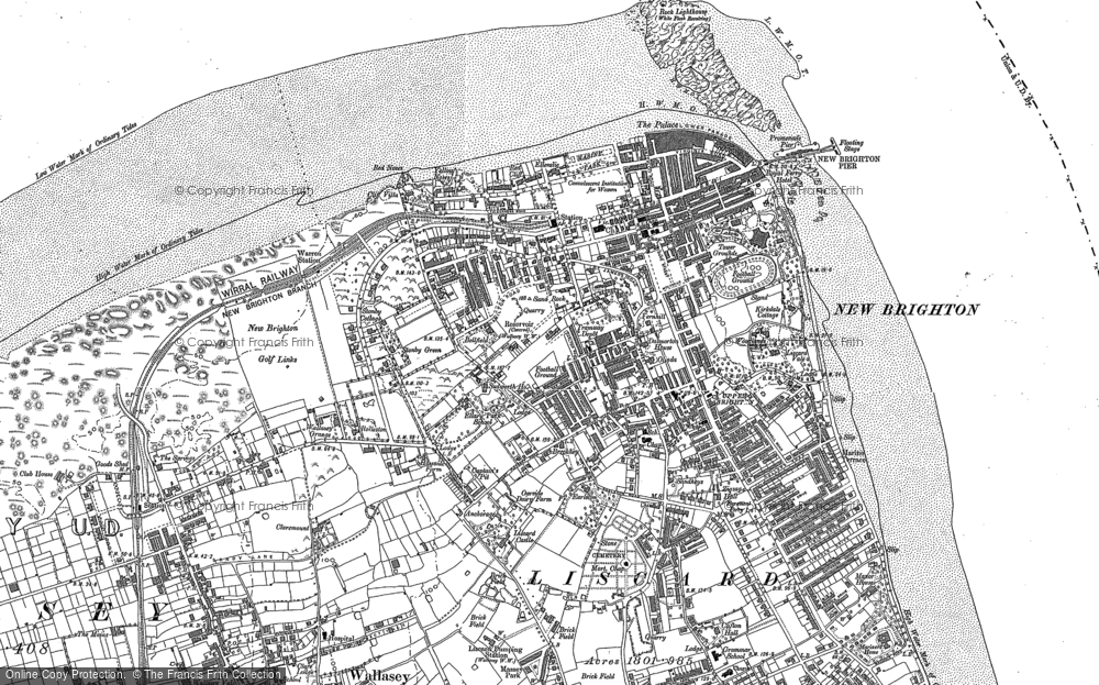 Old Map of New Brighton, 1891 in 1891
