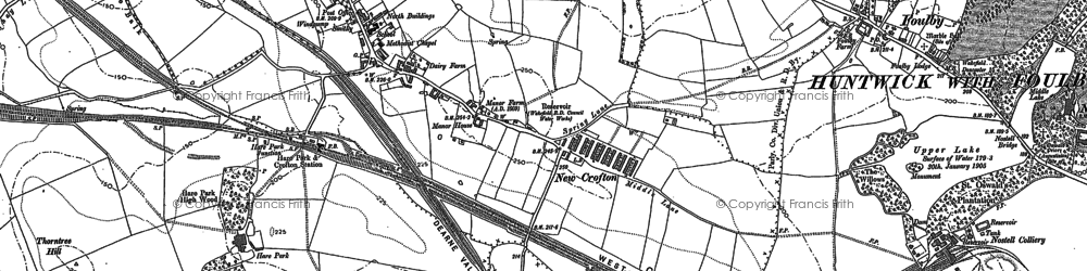 Old map of New Crofton in 1890
