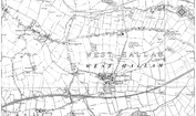 Old Map of New Downs, 1879 - 1899