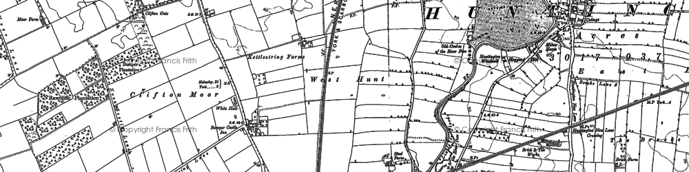 Old map of Wigginton Cott in 1890