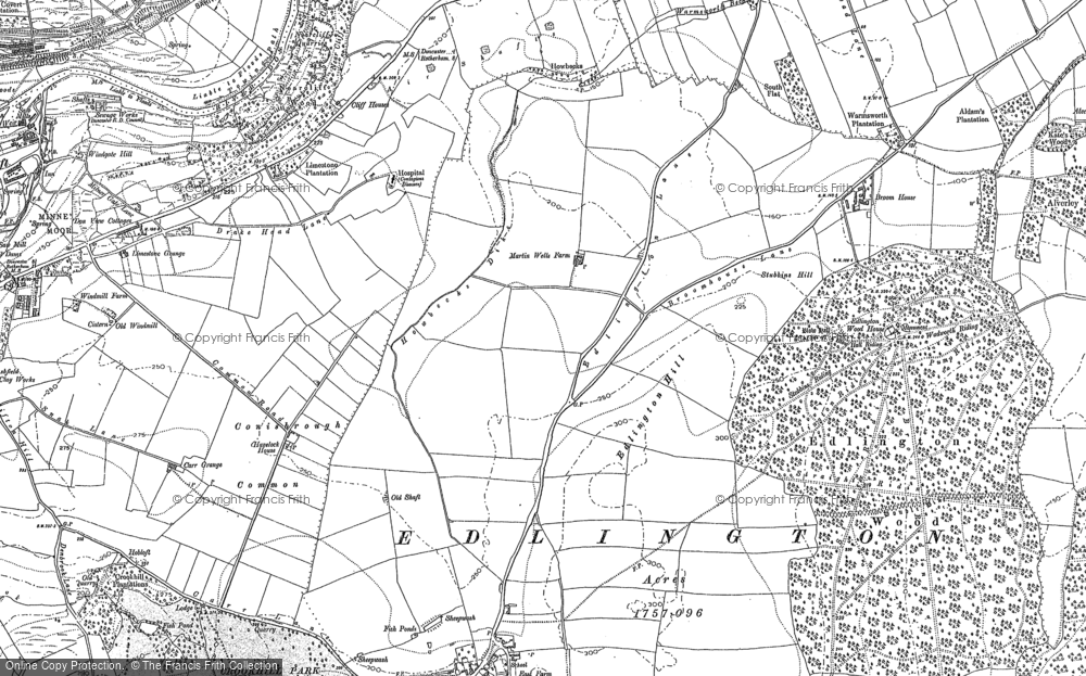Old Map of New Edlington, 1901 in 1901