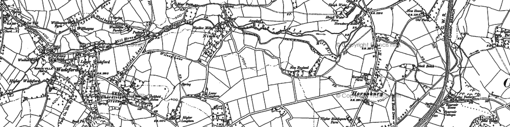 Old map of Furnham in 1901