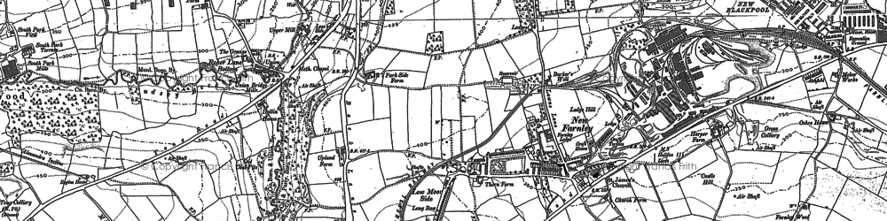 Old map of New Farnley in 1847