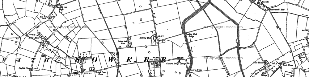 Old map of Blue Moor in 1892