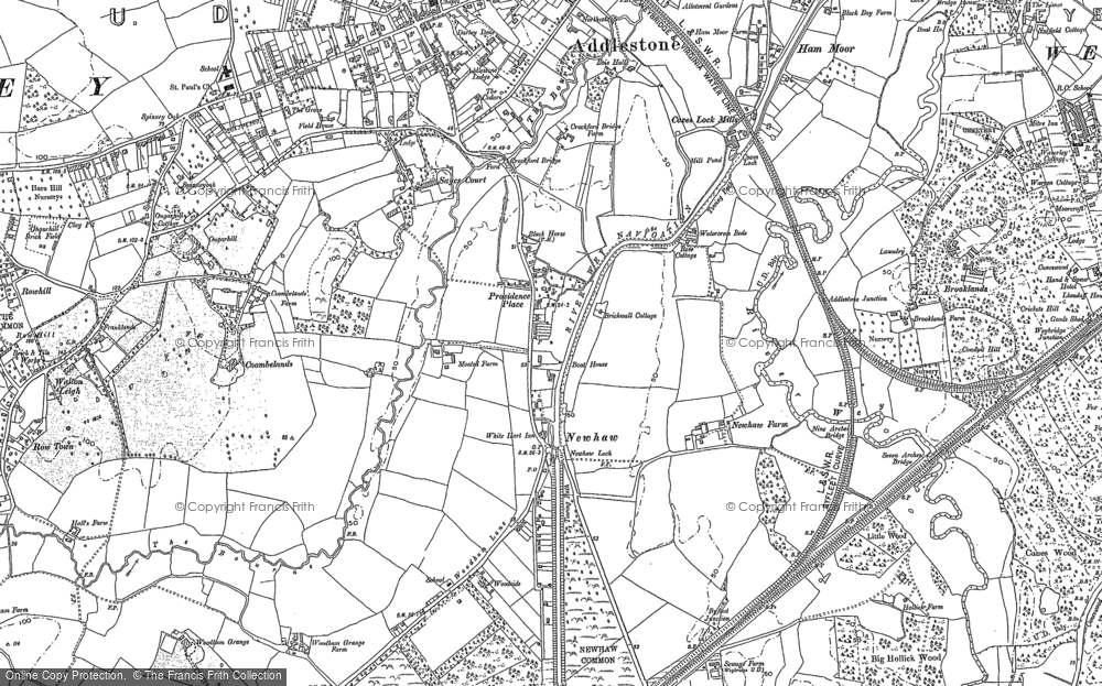 Historic Ordnance Survey Map of New Haw, 1895