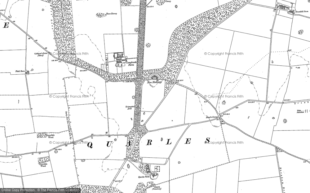 Old Map of New Holkham, 1886 in 1886