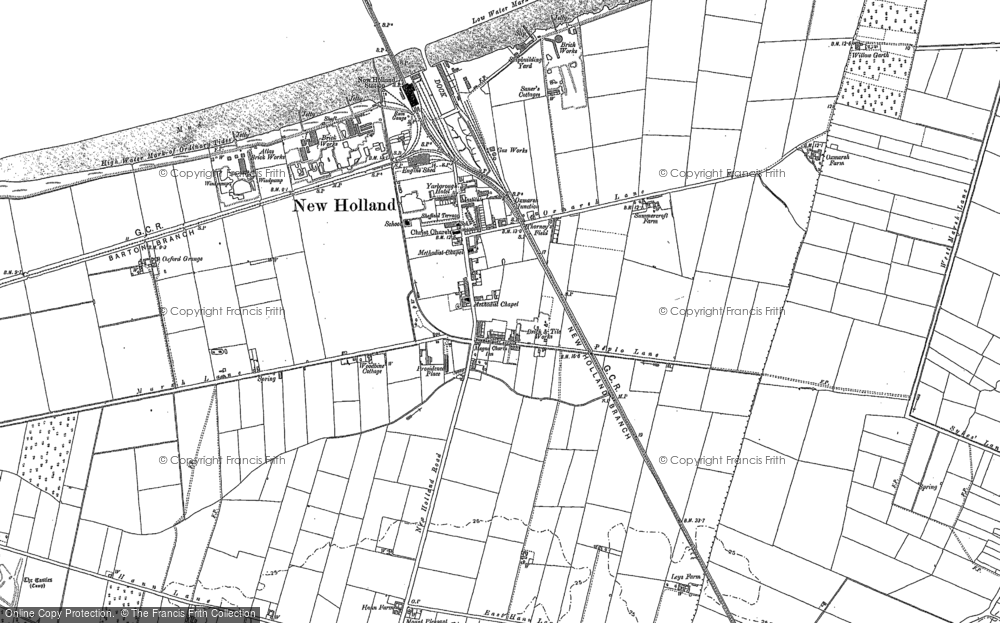 Old Map of Historic Map covering Barrow Hann in 1886