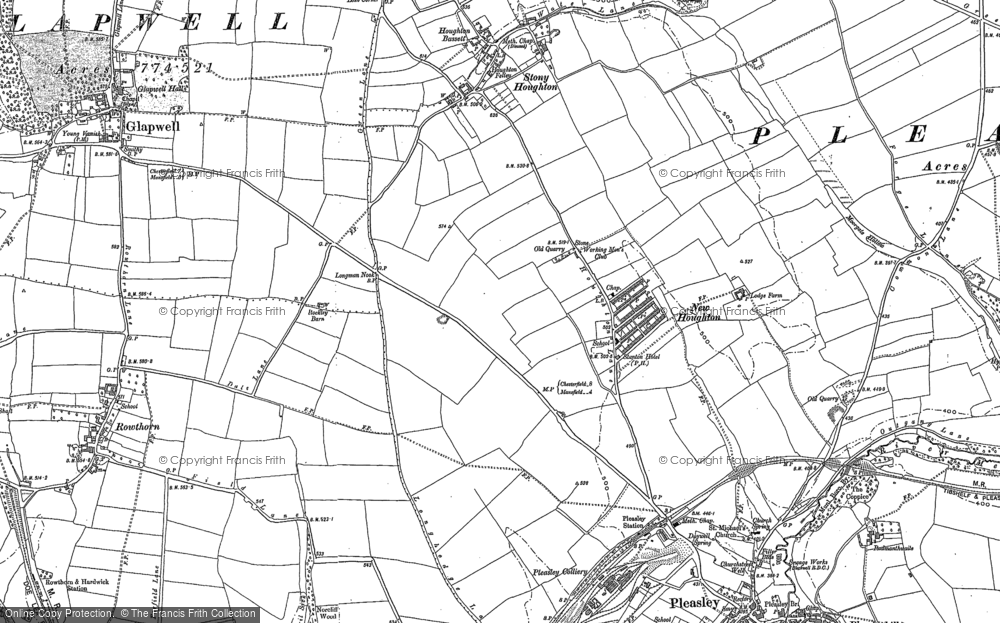 Old Map of New Houghton, 1897 in 1897